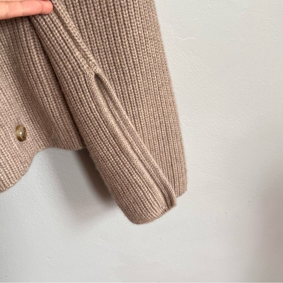 NWOT LouLou Studio Lanta Cashmere Cardigan Beige M - Picture 7 of 9